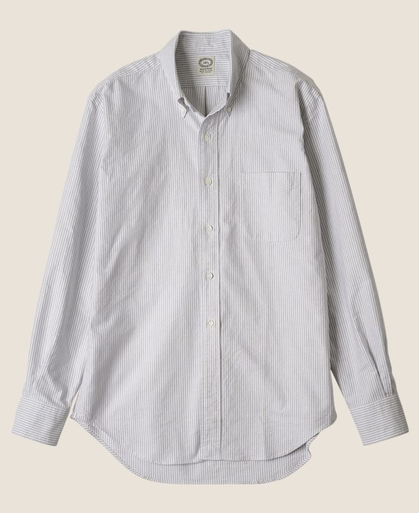 PURA IVY - University Stripe Button Down Oxford